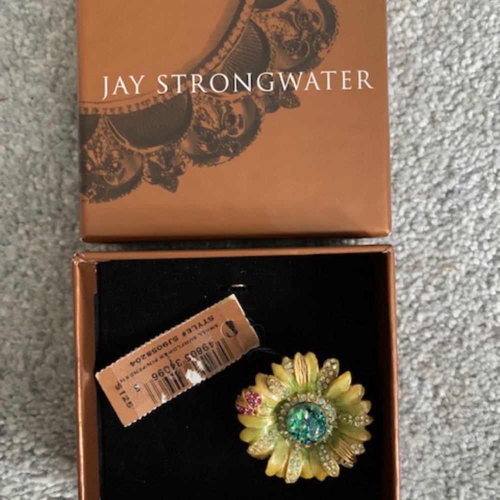 Jay Strongwater Multi-Colored Flower Swarovski